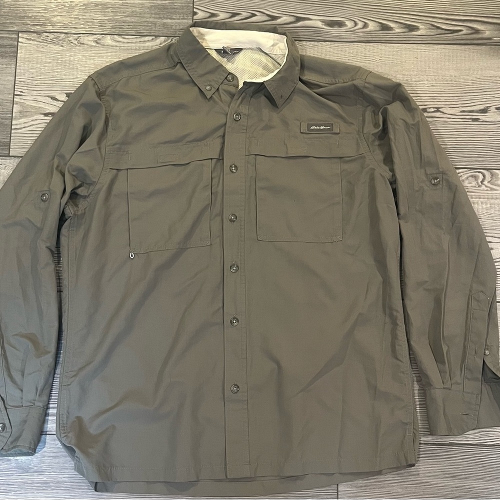 Eddie Bauer Large Breathable Long-Sleeved Shirt